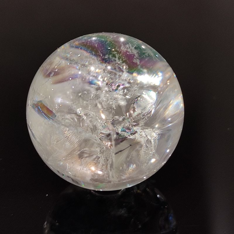 AAAAAAA級天然水晶(レインボー)丸玉B75ZB 430 - 通販 - www
